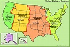 USA time zone map - Ontheworldmap.com