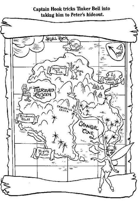 Maybe you would like to learn more about one of these? Captain Hook Treasure Map Coloring Page: Captain Hook ...