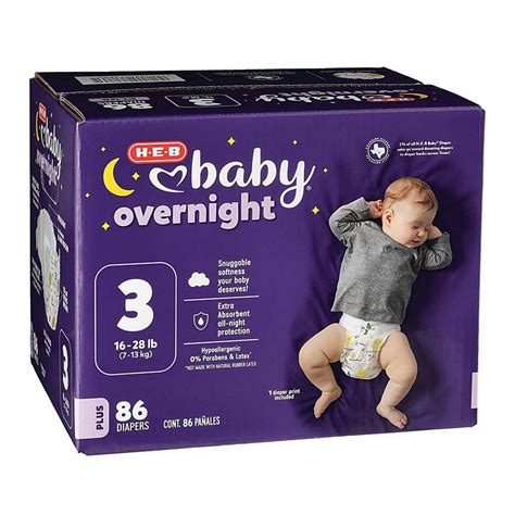 H E B Baby Overnight Diapers Size 3 Shop Diapers And Potty At H E B