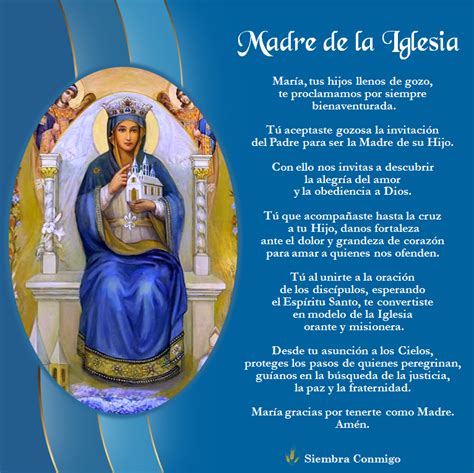 Madre De La Iglesia Imágenes Catolicas Virgen María La Alegria Del Amor