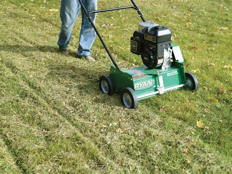 Never dethatch when your lawn is dormant or stressed; Ryan® Ren-O-Thin Power Rake | Easy to operate, adjustable po… | Flickr
