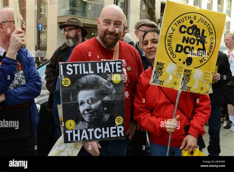Supporters of Orgreave Truth and Justice Campaign gather outside The