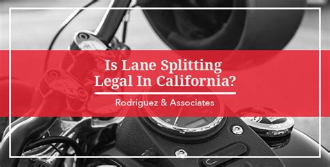 Lane splitting by motorcycles is not illegal in california when done in a safe and prudent manner. Is Lane Splitting Legal in California?