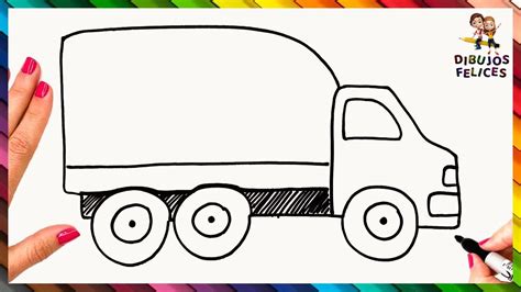 Cómo Dibujar Un Camión Paso A Paso 🚛 Dibujo De Camión Videos De Como