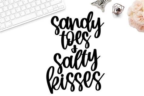 Sandy Toes And Salty Kisses Svg Beach Bag Svg Summer Svg