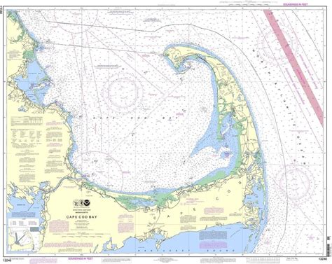 Noaa Nautical Chart 13246 Cape Cod Bay Cape Cod Bay Nautical Chart