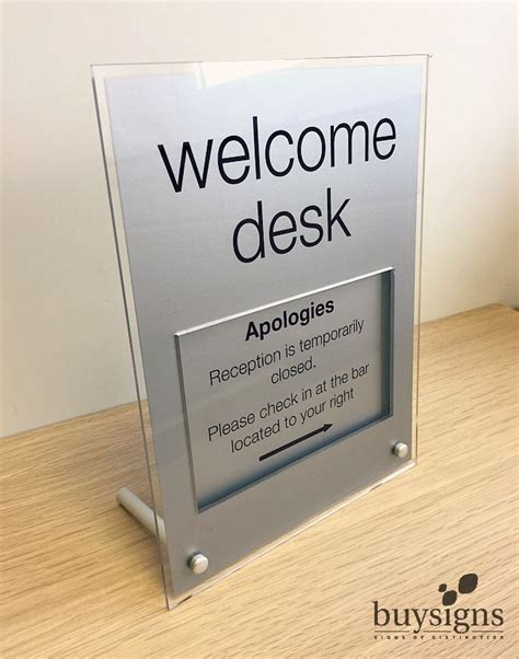 Pin On Freestanding Desk Signs