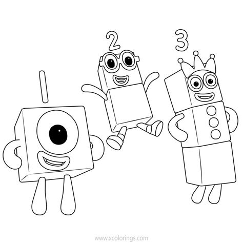 Numberblocks 1 Coloring Pages