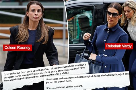 ‘wagatha Christie Trial Coleen Rooney Rebekah Vardy Clash In Court