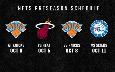 Brooklyn Nets Announce Preseason Schedule