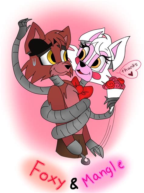 Foxy Y Mangle Foxangle Fnaf Dibujos Dibujos Y Fnaf