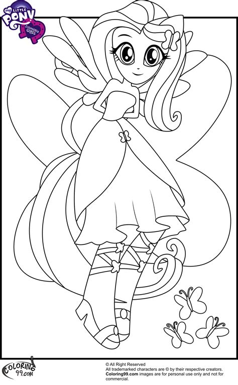 My Little Pony Equestria Girl Coloring Pages To Print