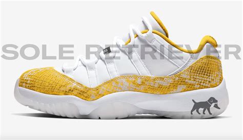 Look Out For The Air Jordan 11 Low Wmns Yellow Snakeskin In 2023