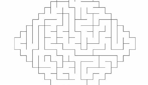 maze worksheets for adults