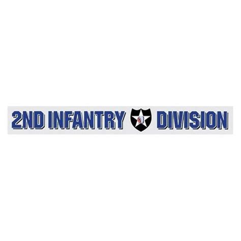 2nd Infantry Division Window Strip Decal Stars N Stripes Co