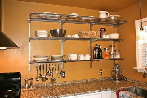 Different wall materials require different types of fasteners. HomeOfficeDecoration | Wall mounted shelves for kitchen