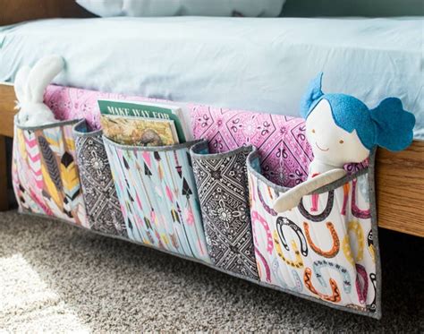 How To Sew Bedside Pockets Organizer Free Sewing Pattern