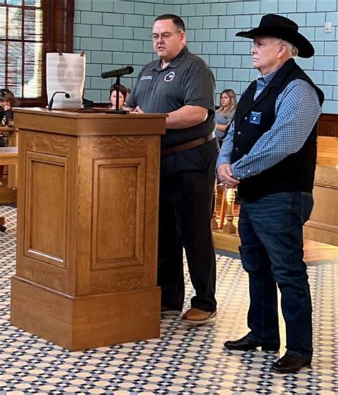 Fannin County Commissioners Court Kevin Mayberry Named 2022 Constable