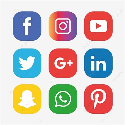 وسائل التواصل الاجتماعي المرسومة الرموز الاجتماعية الأيقونات وسائل
