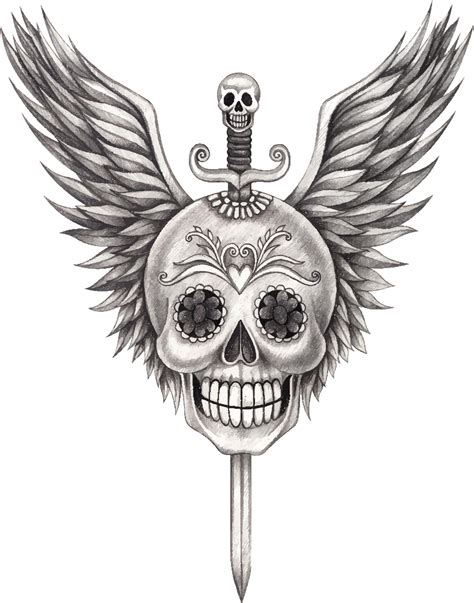 Details More Than 74 Skull Angel Tattoo Super Hot Esthdonghoadian