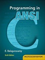 Programming in ANSI C by Balaguruswamy - Best Books for exams 2023