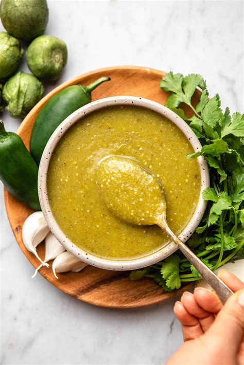 This Authentic Salsa Verde Recipe Is Tangy Vibrant And Delicious Made From A Base Of