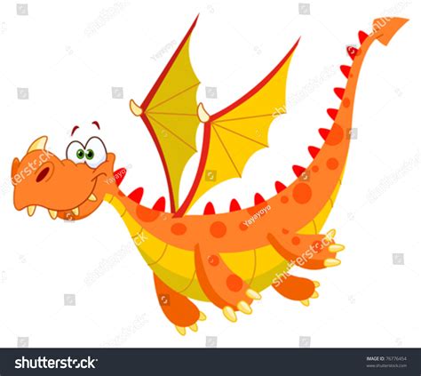 Flying Dragon Stock Vector 76776454 Shutterstock