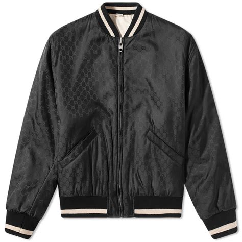 Gucci Nylon Jaquard Bomber Jacket Gucci