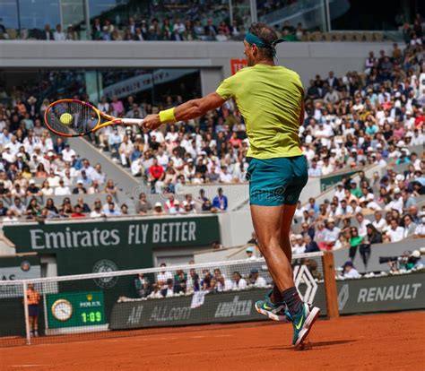 Grand Slam Champion Rafael Nadal Of Spain In Action During His Men S