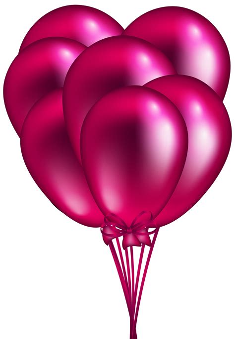 Metallic Pink Balloon With Polka Dots Png Free Transp