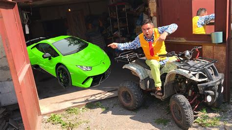 Mr Joe On Lamborghini Huracan In Garage And Camaro Turned In Audi Turned