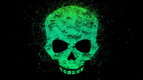 Green Skull 4k Hd Artist 4k Wallpapers Images