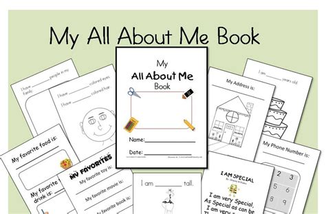 My family, my likes, my favorite things etc. Learn and Grow Designs Website: My All About Me Book ...