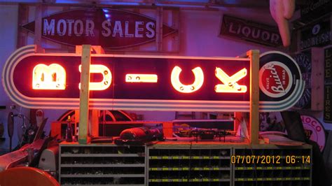 Buick Original Porcelain Vintage Neon Dealership Sign Neon Truck