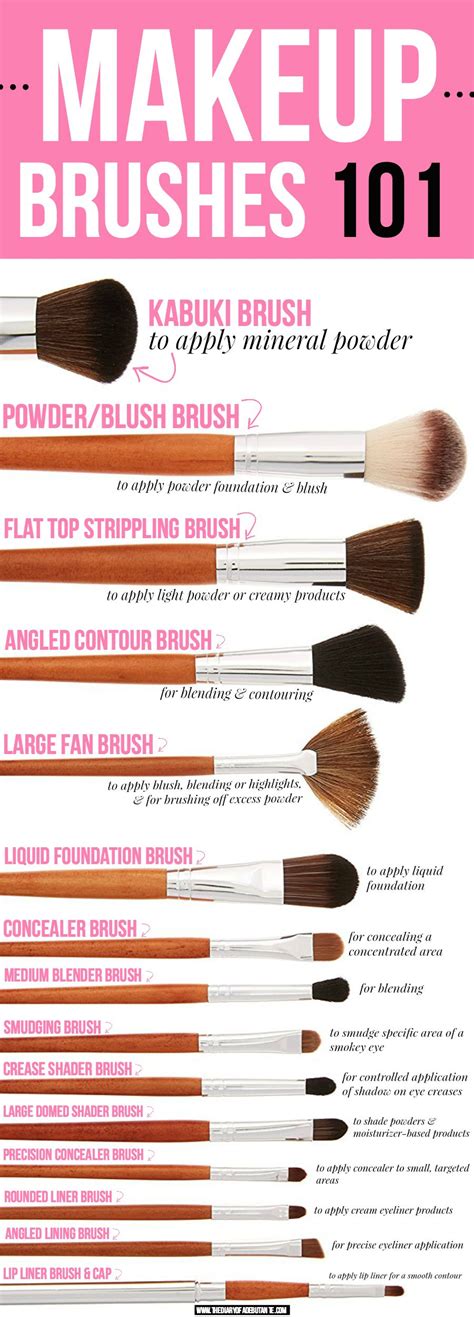 Beginners guide makeup brushes and their uses visual ly. 15 Vanity Planet Makeup Brushes (And How to Properly Use ...