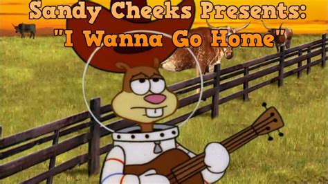 Sandy Cheeks I Wanna Go Home Youtube