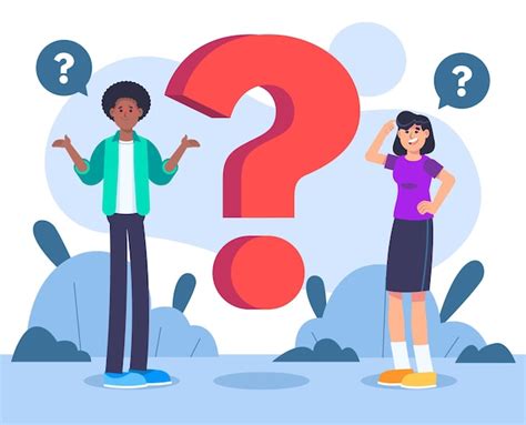 Free Vector Organic Flat People Asking Questions Illustration