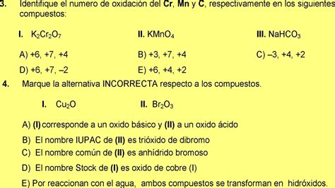 Nomenclatura InorgÁnica 10 Ejercicios Resueltos Tutorial QuÍmica