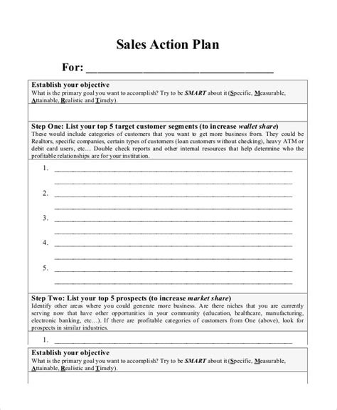 Action Plan Template 15 Free Word Pdf Documents Download