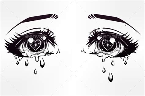 How To Draw An Anime Eye Crying