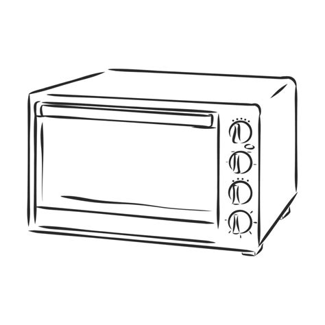 Microwave Vector Sketch 16776882 Vector Art At Vecteezy