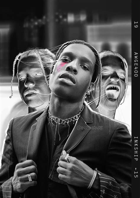 Asap Rocky Stylized Photo Poster Hip Hop Music Art Print A1 Etsy