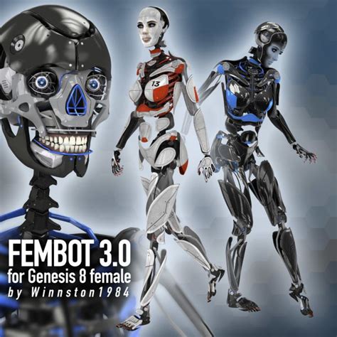Fembot 30 For Genesis Female 8 Characters For Poser And Daz Studio