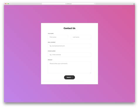 Top Free Html Css Contact Form Templates Avasta