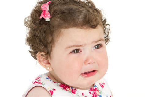Lovely Pouting Baby Girl Stock Photo Download Image Now Crying