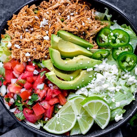 Shredded Chicken Taco Bowl Low Carb Home Made Interest