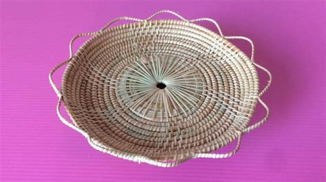 How To Make Rattan Tray Making Wicker Trays Step By Step Diy Paper