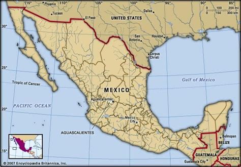 Aguascalientes Mexico Map