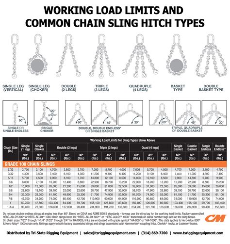 17 Ton Capacity 34 In Single Leg Grade 100 Mechanical Chain Sling