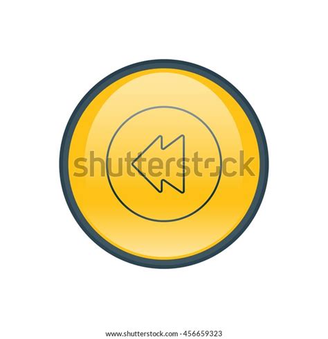 Vector Illustration Backward Button Icon Stock Vector Royalty Free